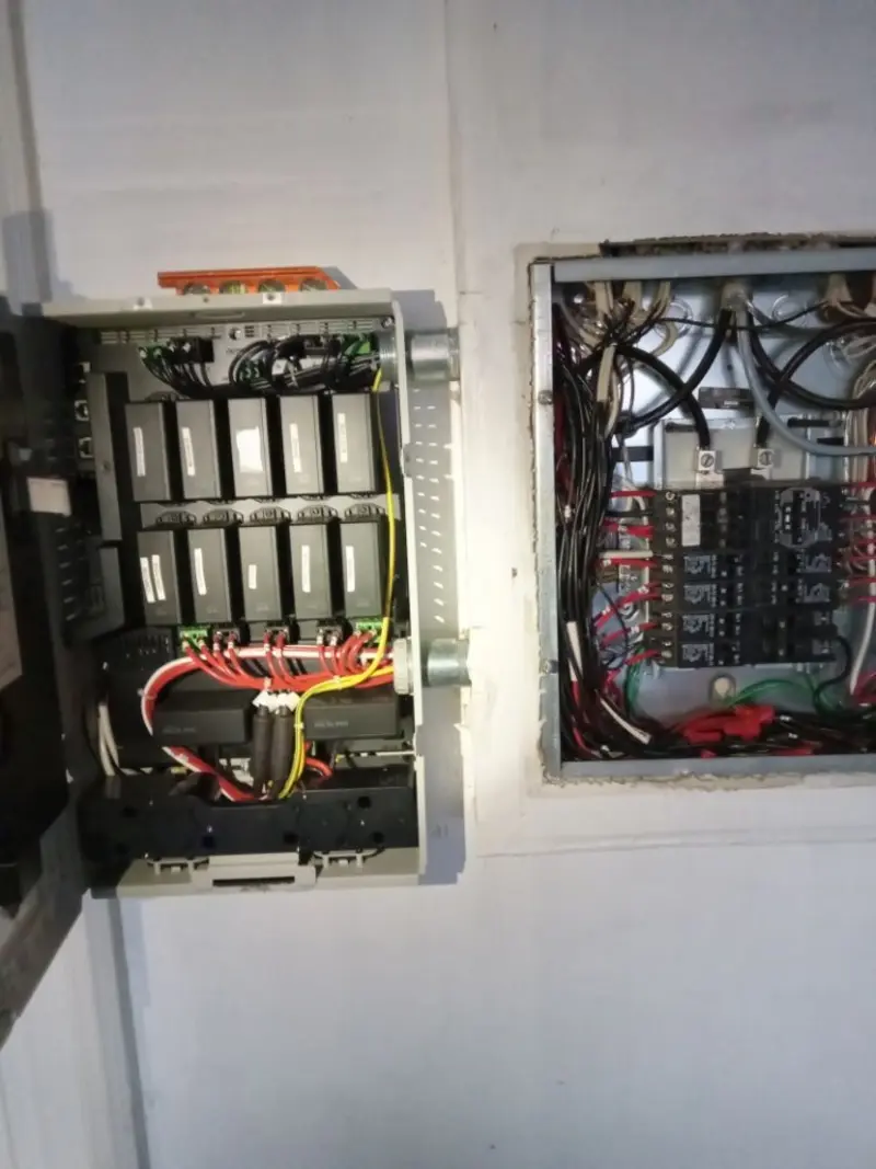 Electrical panel upgrade completed for Security Camera Wiring in Melwood